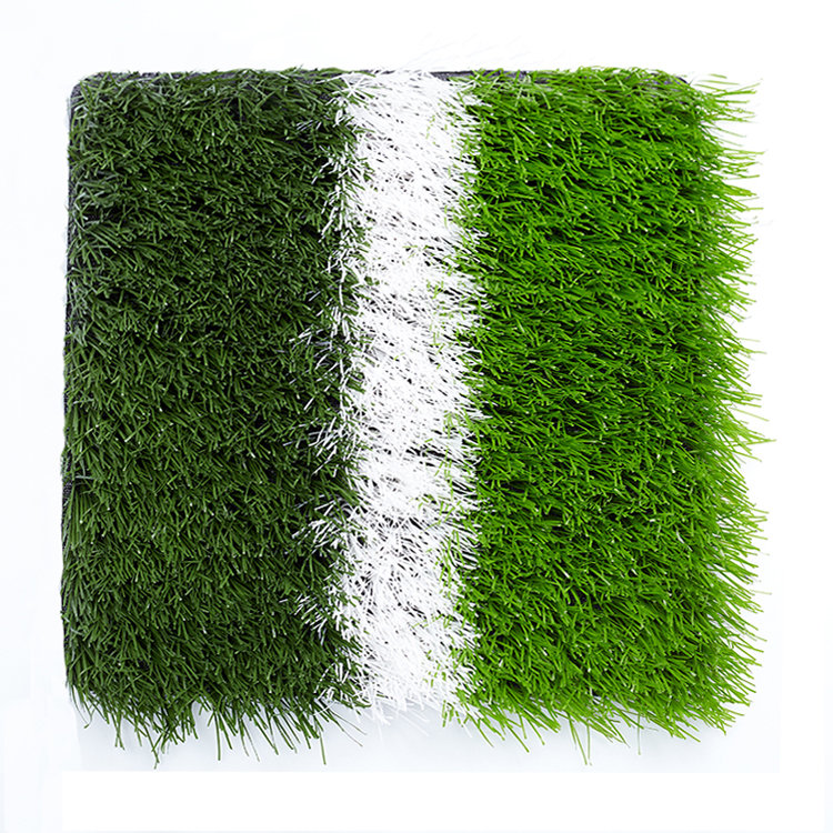 Artificial turf of football field 